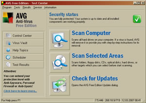 AVG Antivirus - Free Edition Screenshot